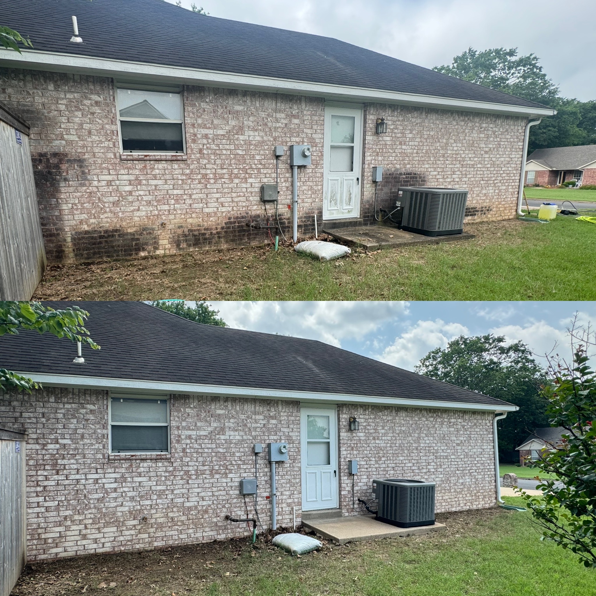 See the Difference: Bravo Pressure Washing’s Transformative House Siding Cleaning for a Brighter Tulsa Home!